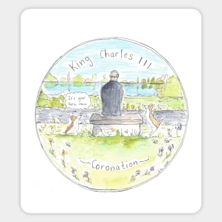 King Charles III Coronation Art Sticker